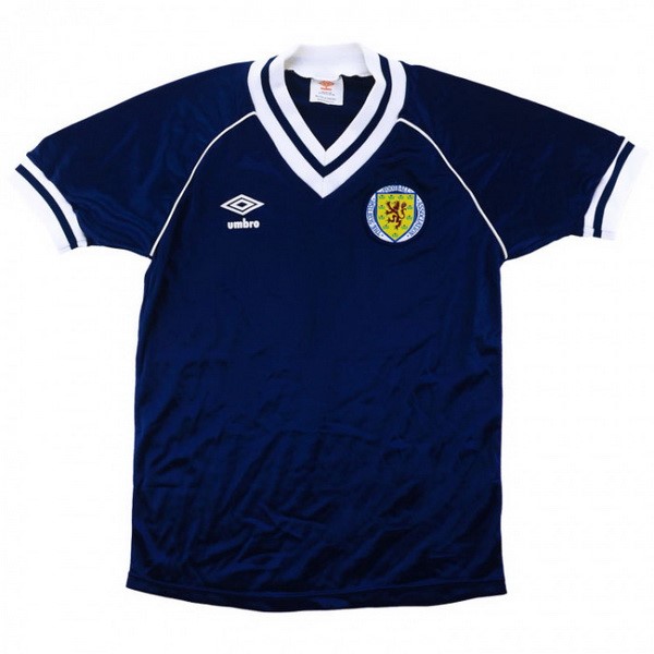 Camiseta Escocia Replica Primera Ropa Retro 1982 Azul